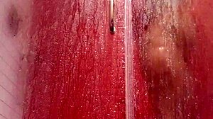 freaky latina in lingerie show