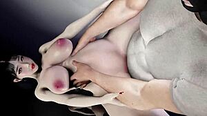 Ugh, I’m so into this 3D hentai cum scene, ya know!