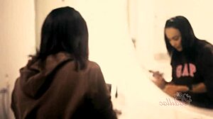 Pretty Pornstar Licks Pussy in Hotel Lingerie Bisexual Scene