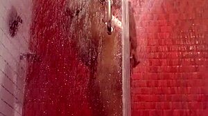 freaky latina in lingerie show