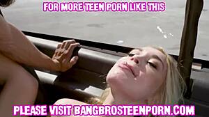 beautiful teen 18+ with big tits getting fucked hard