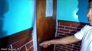 Gave it to my neighbor on the stairs 😏 outdoor oral fun