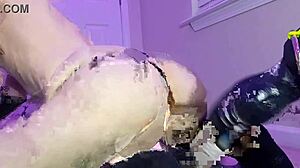 The bratty hunk's asshole gets pulverized by the hung security guard in this hardcore scene.