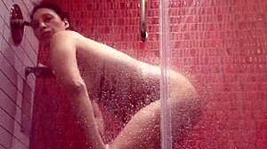 freaky latina in lingerie show