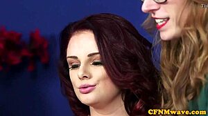 British Cfnm Babes Wanking Off Lucky Cock