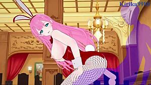 Mafuyu Kirisu says fuck me hard in intense hentai sex with creampie