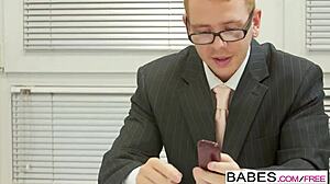carolina abril feels intense pleasure in office pov with chad rockwell
