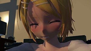 Rin Enjoys Relaxing Massage Chair with Gentle Fingering and Licking