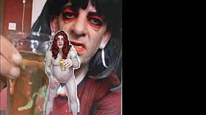 Shy Bisexual Sissy Swallows Pee in Naked Exposure