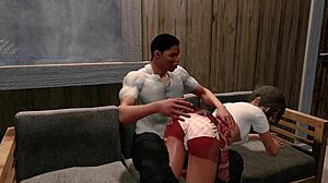 Jack and Emma get spanked hard in paradise!