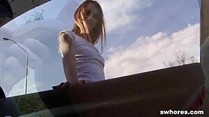 Amateur street whores deepthroat in POV