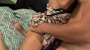 Amateur took his juice out with a teasing blowjob?