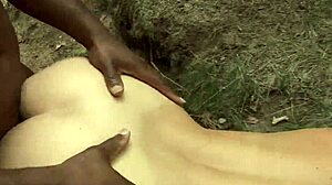 busty german stepmom enjoys outdoor group activity with black amateur in european setting