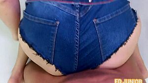 ed junior fucks a hot white girl without removing shorts