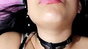 I see her face of pleasure as she masturbates for me, Bluee is beautiful