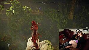 British gamer slut forgets cam on while masturbating with dildo