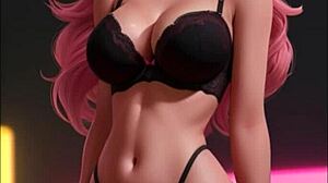 Ai Generated Mona In Cartoon Hentai