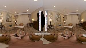 naughty america devon prepares for her play date with big cock and stockings