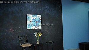 behind the scenes of a fetish model promo with balloons