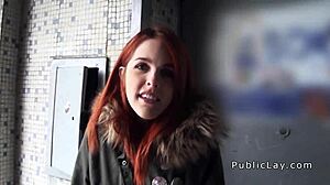 Redhead Spanish Student Public Banging With Big Cock