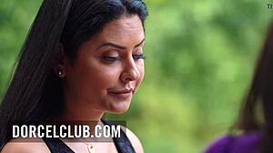 Horny Stepmother Mariska Takes Facial in Lingerie