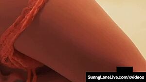 Sunny Lane Finger Fucks Wet Pussy