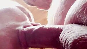 My Wife Sucks My Husband's Plump Cock in the Shop, Swallowing Cum in Her Mouth.