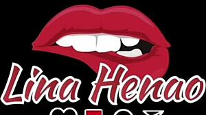 Lina Henao watches her porn video and gives jerk off instructions