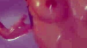 Rough oily sex makes her squirt