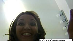 Watch sexy Ann Marie Rios exclaim as she plays with her pussy in close-up!