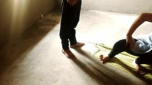 school girlfriend fucked in new house