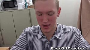 Cute Cracker Gets His Pink Ass Dicked