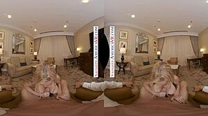 naughty america devon prepares for her play date with big cock and stockings