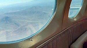 Mile high threesome on private plane ending in double creampie plane play fucking on love cloud!