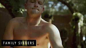 Kit Mercer's stunning tits bounce while riding stepson hard