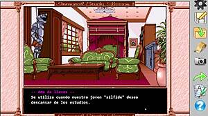 I plays Immoral Study with Shirakawa Reiko in this retro game, full gameplay.