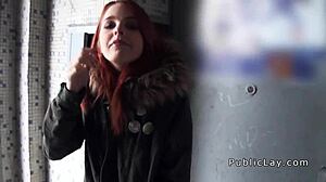 Redhead Spanish Student Public Banging With Big Cock