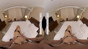 naughty america devon prepares for her play date with big cock and stockings