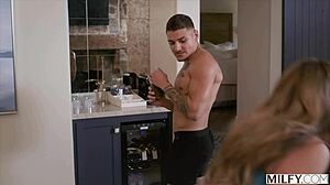 Damn! Curvy milf Richelle drains young 18+ cock with her sucking skills!