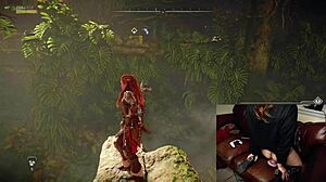 British gamer slut forgets cam on while masturbating with dildo