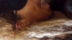 Meechie Takes Sloppy Deepthroat On Big Black Cock