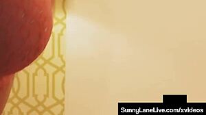 Sunny Lane Finger Fucks Wet Pussy