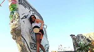 Public slut Sinn Sage with BBC 😏