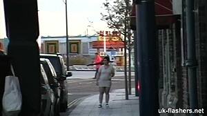 British fattie, are you masturbating in this public bar flashing tits?