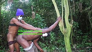 a hot gangbang with big cocks in the woods full of orgasms