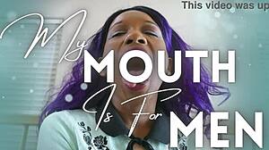 I feel submissive pleasure as my mouth serves men with dirty talk humiliation