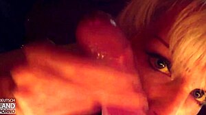 Mia & emily gehen nicht nur in die knie - den mund und alles andere auf nimmt die sahne ihren lauf