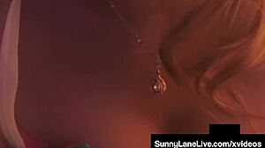 Sunny Lane Finger Fucks Wet Pussy