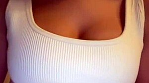 Alessandra Shakes Her Tits Slowly in Teen Scene