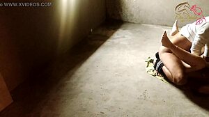 school girlfriend fucked in new house